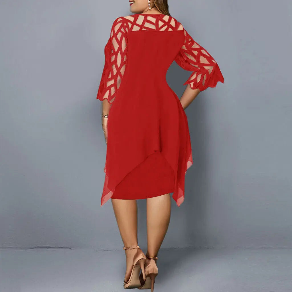 Annika | Cut-Out Sleeve Dress Luvy Boutique