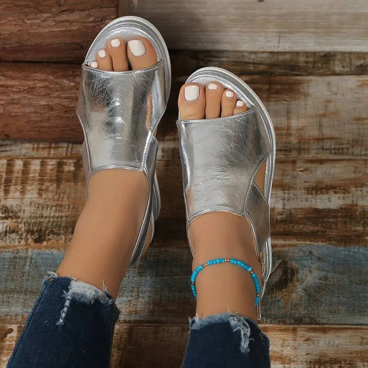Darcey | Women’s Orthopedic Platform Open Toe Sandals Luvy Boutique