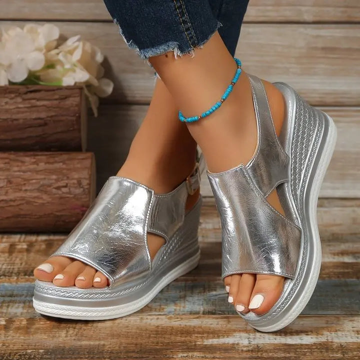 Darcey | Women’s Orthopedic Platform Open Toe Sandals Luvy Boutique