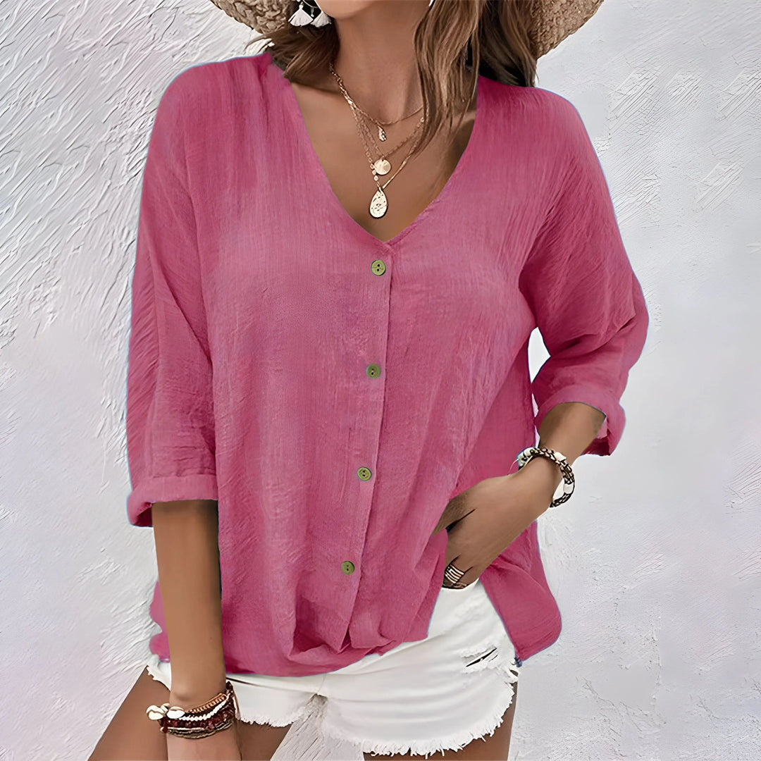 Amelia | Women's Long Sleeve Casual Top Luvy Boutique
