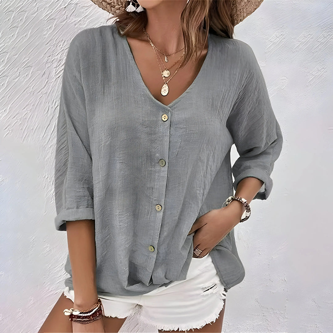 Amelia | Women's Long Sleeve Casual Top Luvy Boutique