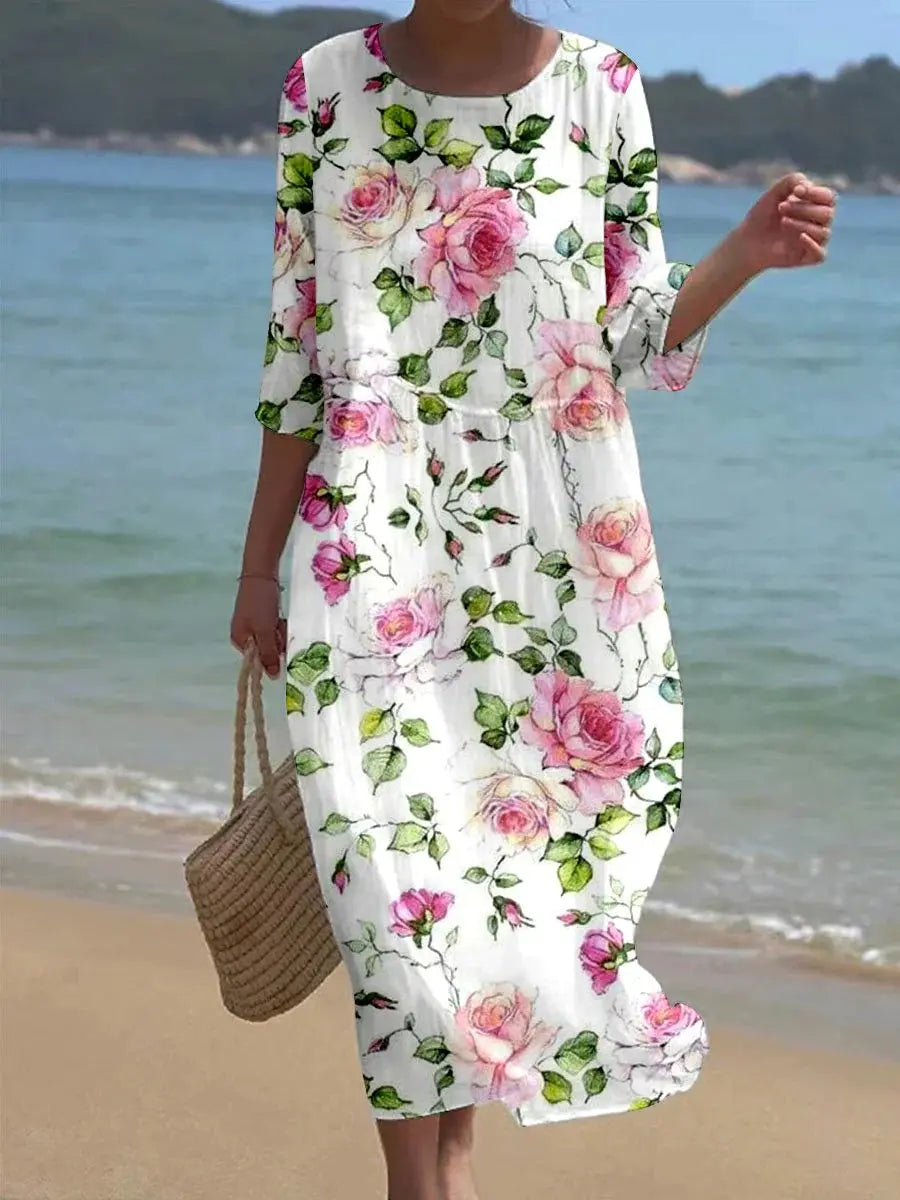 Kyla | Stylish Floral Maxi Dress Luvy Boutique
