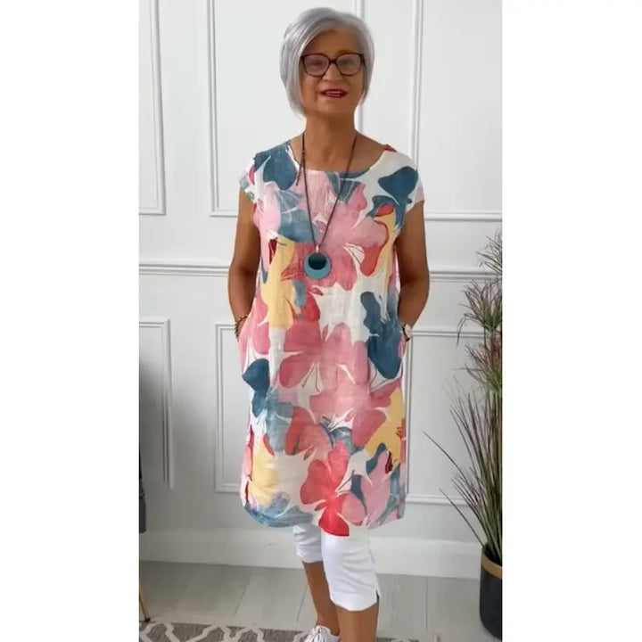Tamara | Stylish Floral Pocket Dress Luvy Boutique