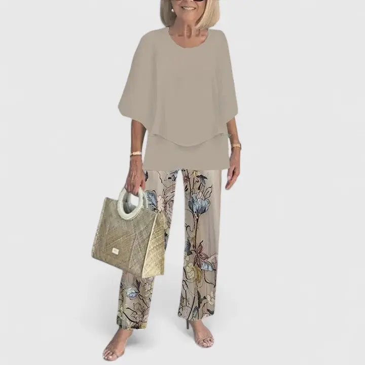 Emma | Women’s Casual Two Piece Top and Pants Set Luvy Boutique