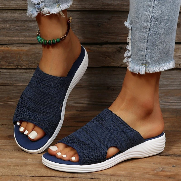 Harper | Womens Orthopedic Slip On Slide Sandals Luvy Boutique