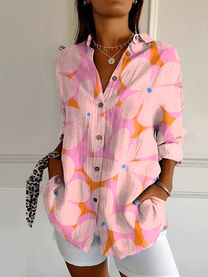 Addison | Women’s Floral Button Front Casual Top Luvy Boutique