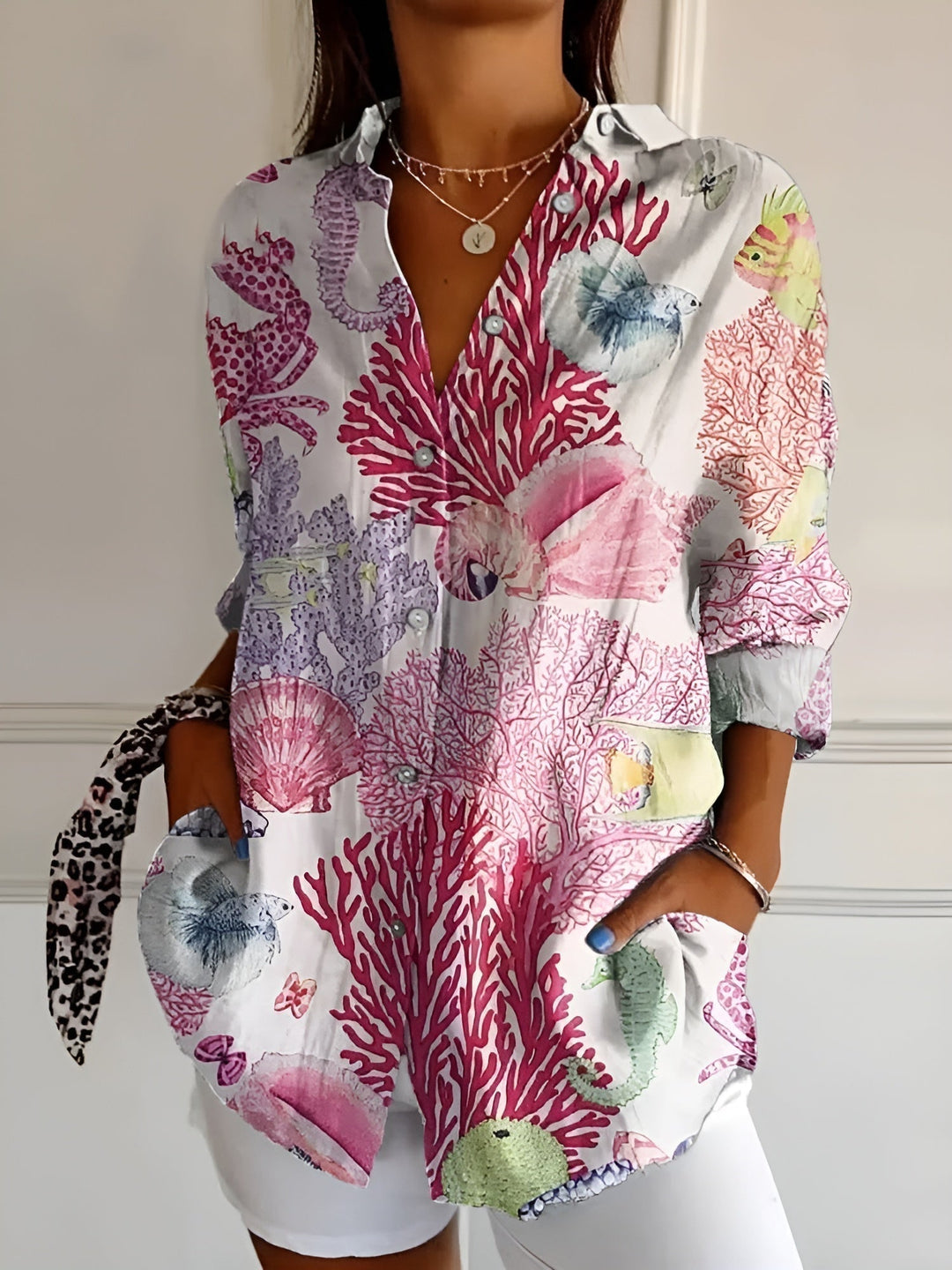 Addison | Women’s Floral Button Front Casual Top Luvy Boutique