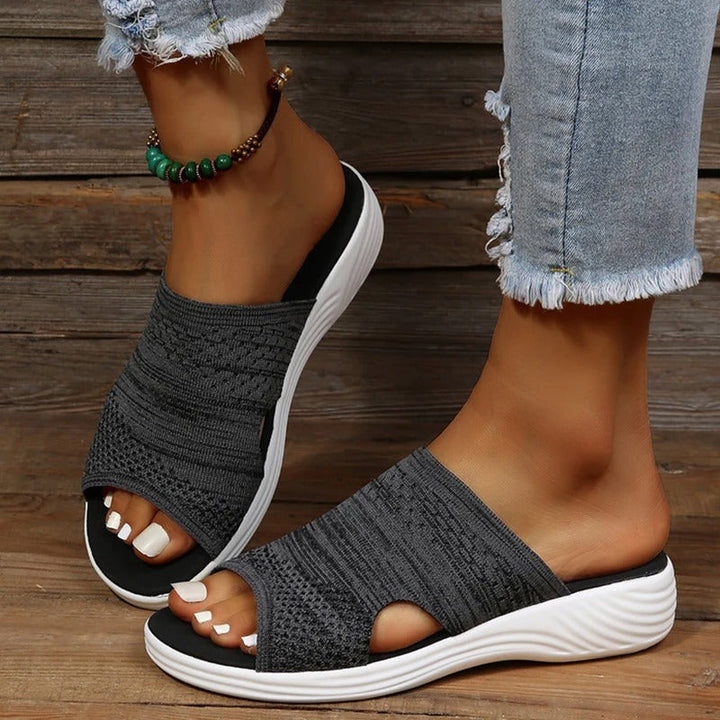 Harper | Womens Orthopedic Slip On Slide Sandals Luvy Boutique