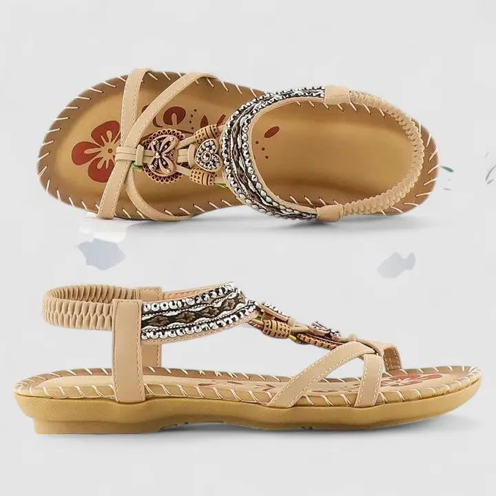 Eva | Womens Strappy Flat Open Toe Sandals Luvy Boutique