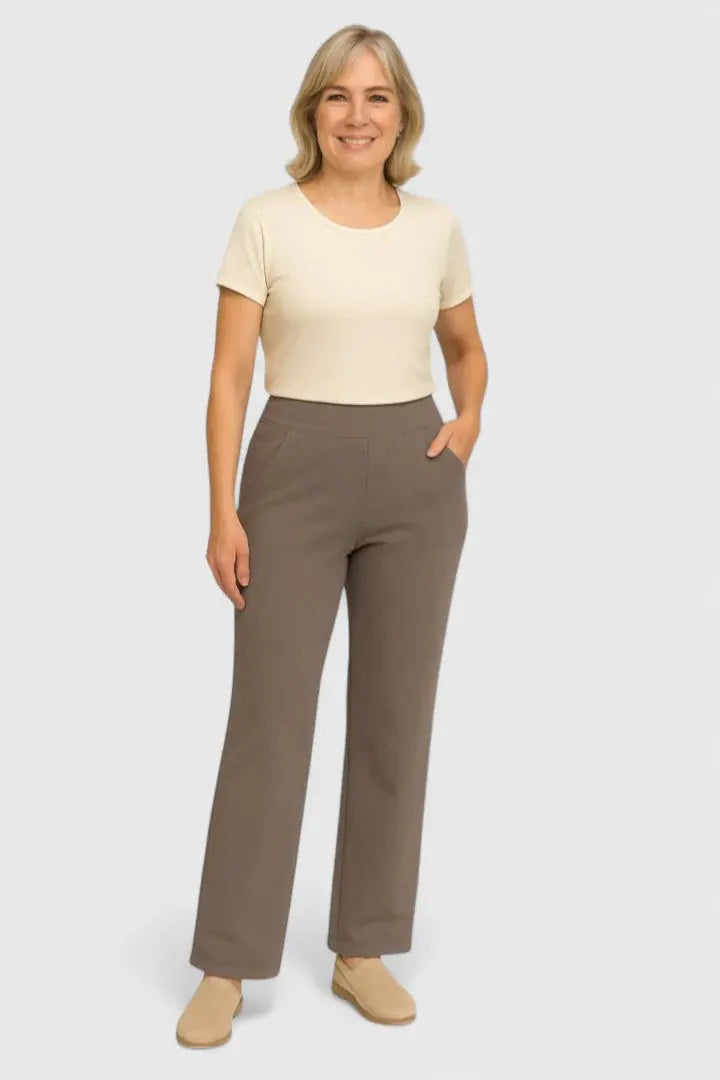 Emily  | Womens High Waist Wide Leg Pants Luvy Boutique