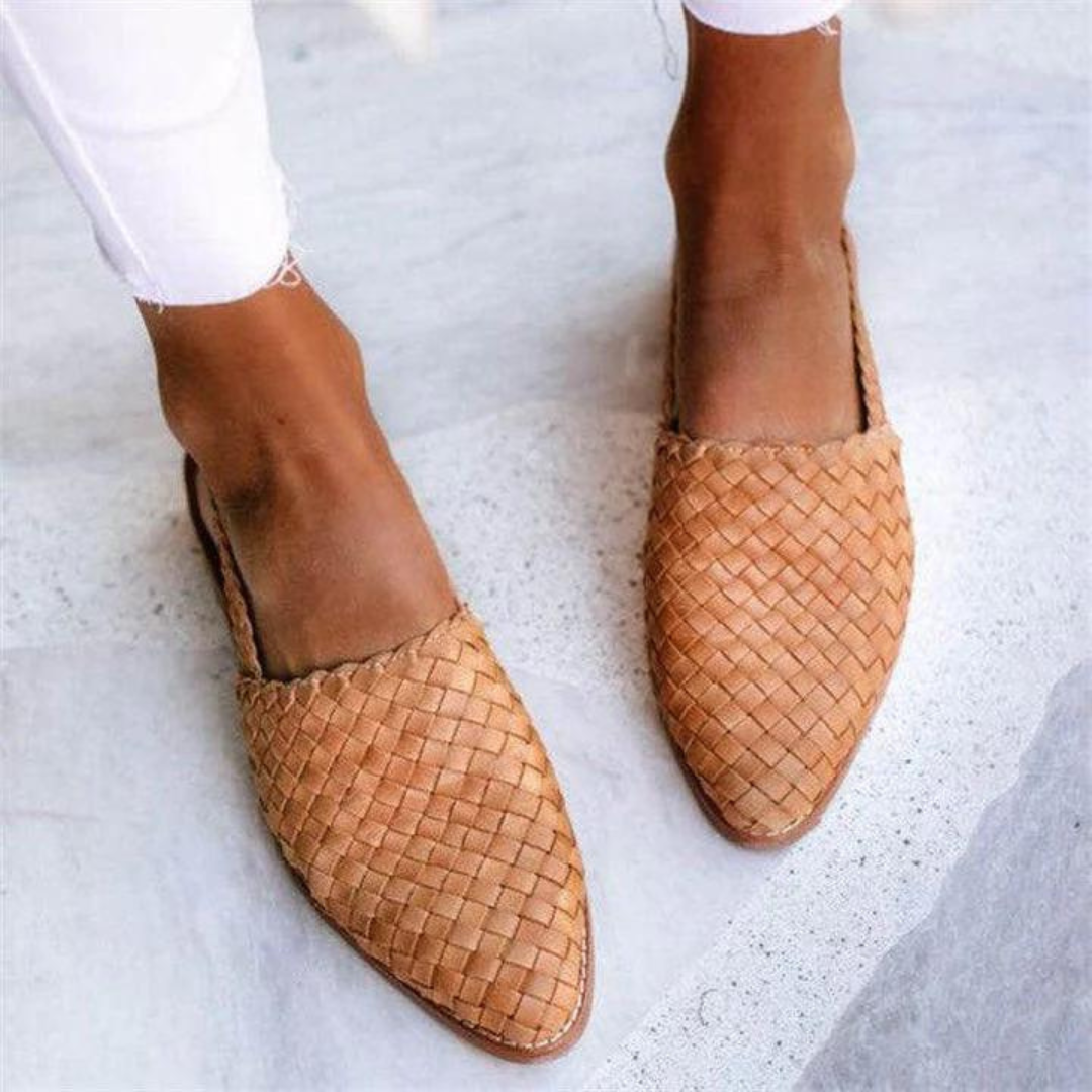 Kimberly | Women's Slip On Woven Flat Loafers Luvy Boutique