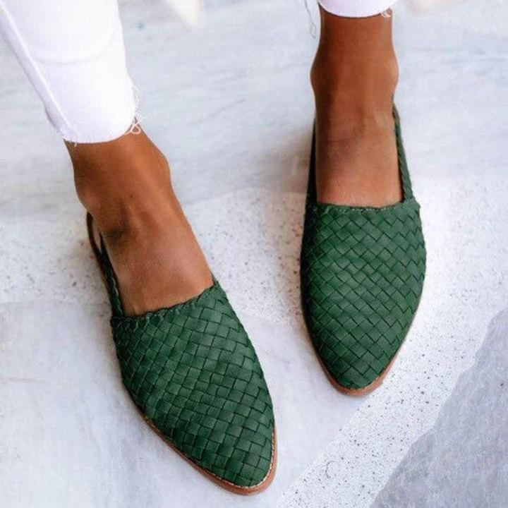 Kimberly | Women's Slip On Woven Flat Loafers Luvy Boutique