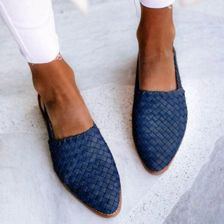 Kimberly | Women's Slip On Woven Flat Loafers Luvy Boutique