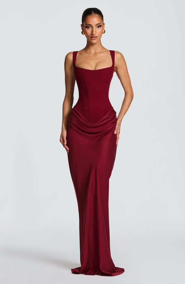 Lauren | Women's Sleeveless Bodycon Maxi Wedding Guest Dress Luvy Boutique