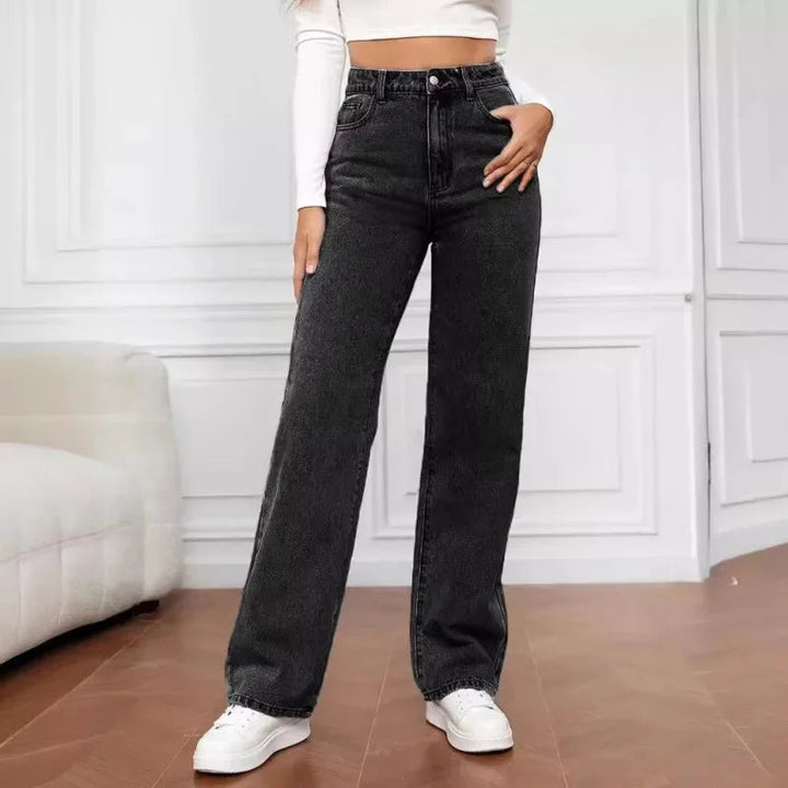 Olivia | Women's High Waist Wide Leg Jeans Luvy Boutique