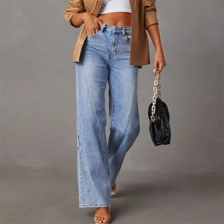Maria | Women’s Classic Straight Leg Denim Jeans Luvy Boutique