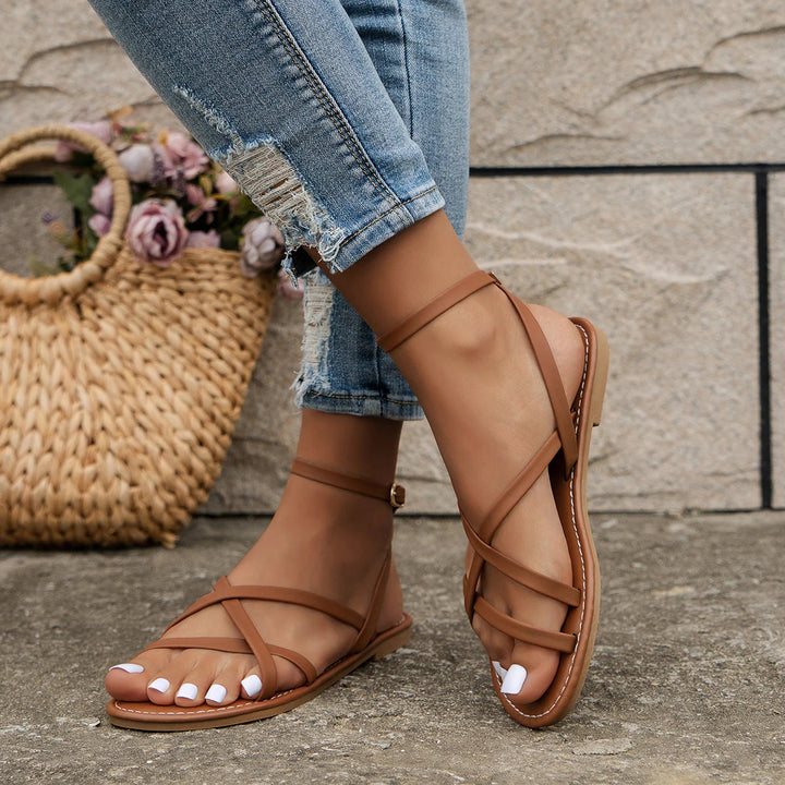 Jessica | Women's Strappy Flat Orthopedic Casual Sandals Luvy Boutique