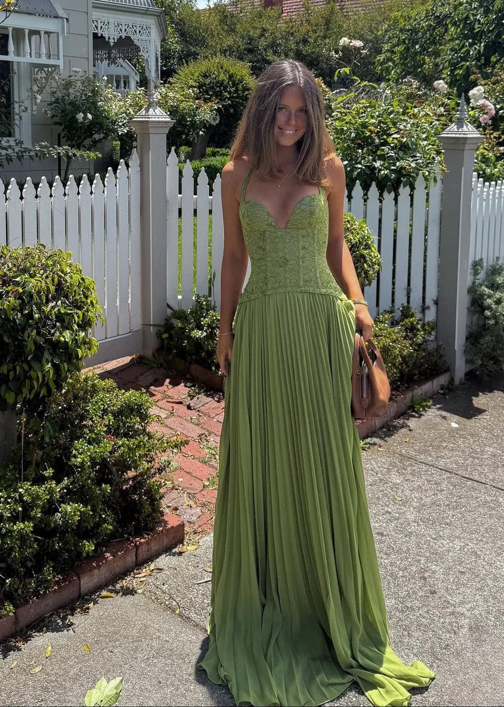 Jenna | Women’s Pleated Corset Maxi Wedding Guest Dress Luvy Boutique