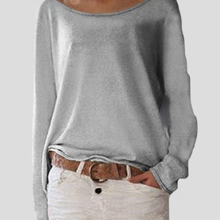 Women's Cardigan Lightweight Long Sleeve Relaxed Pullover Sweater - Gray