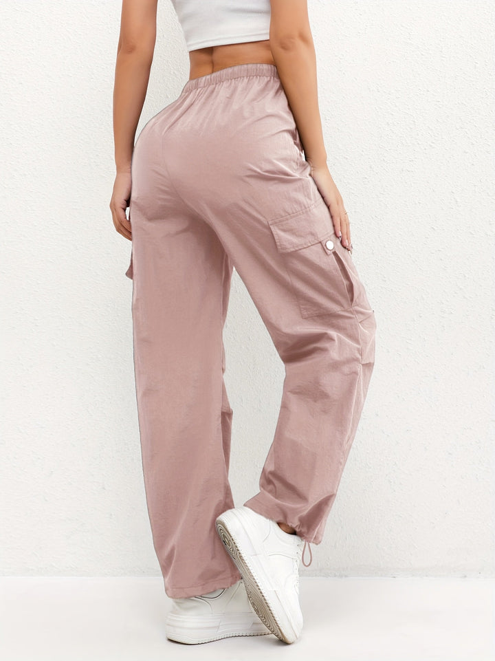 Ashley | Women's Cargo Pocket Drawstring Casual Pants Luvy Boutique