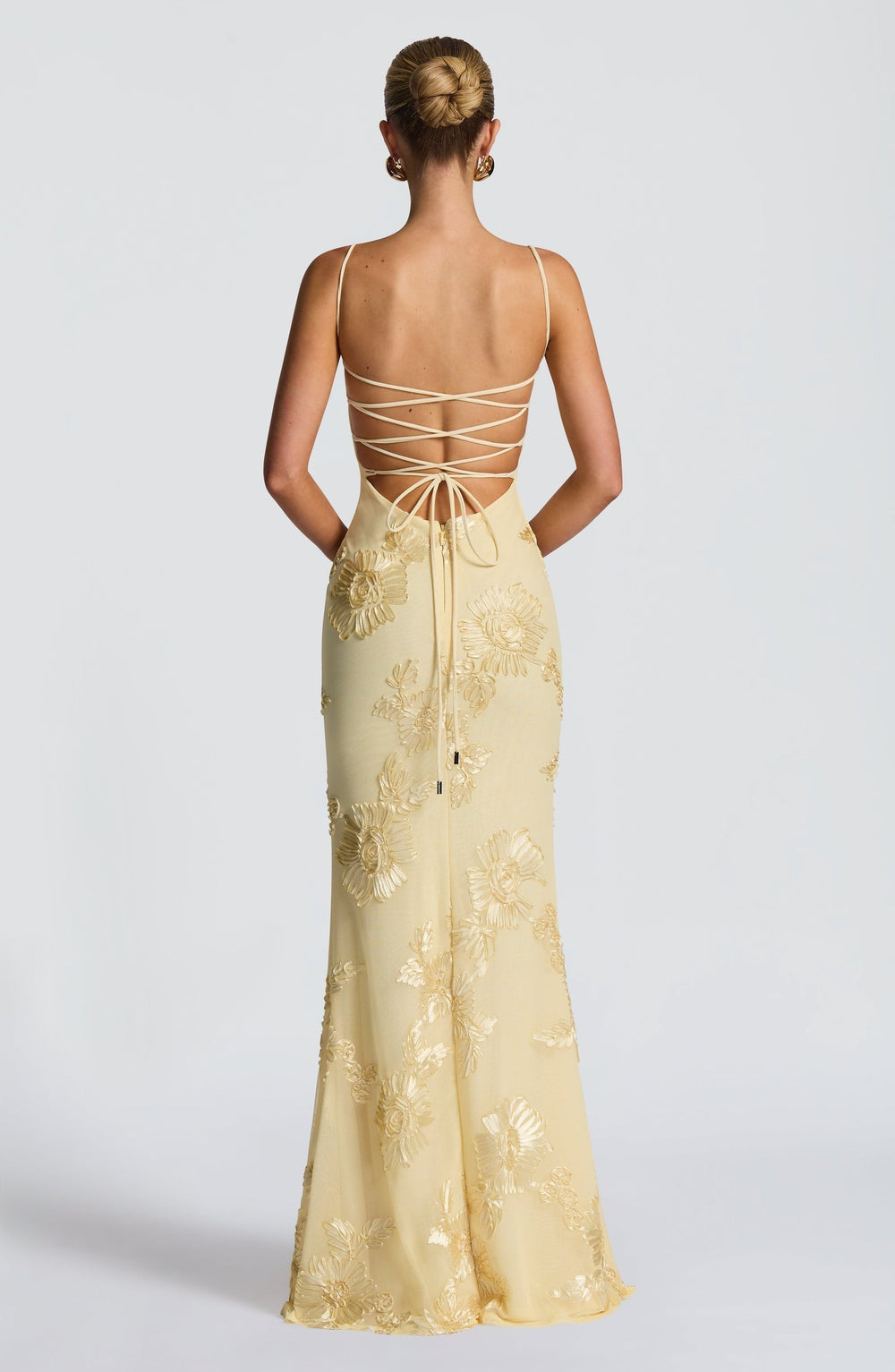 Jasmine | Women's Floral Embroidered Maxi Wedding Guest Dress Luvy Boutique