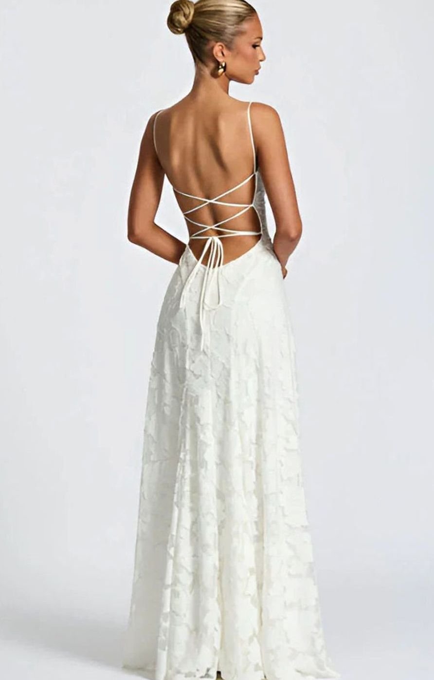 Women's Floral Spaghetti-Strap A-Line Pink Maxi Dress