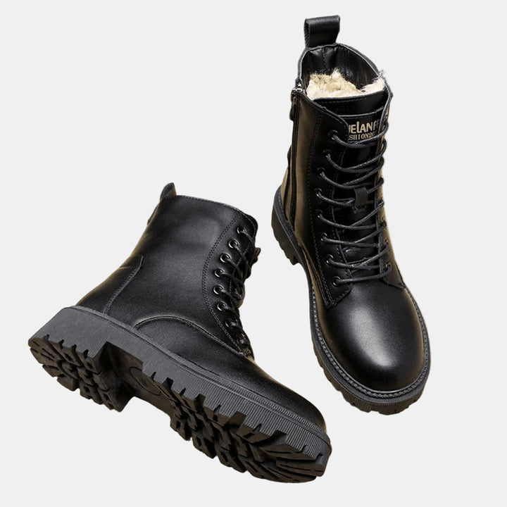 Women's Fur-Lined Lace-Up Winter Ankle Boots