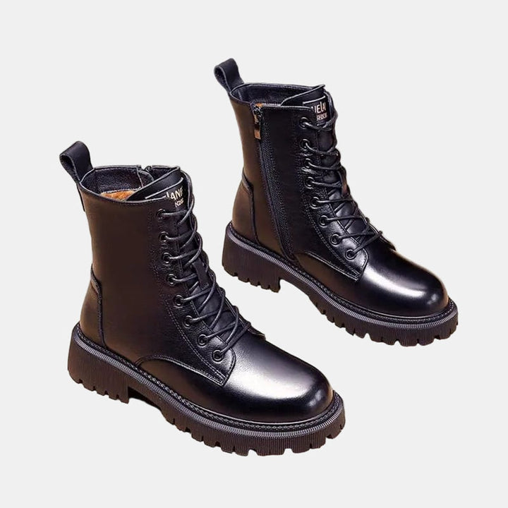 Women's Fur-Lined Lace-Up Winter Ankle Boots