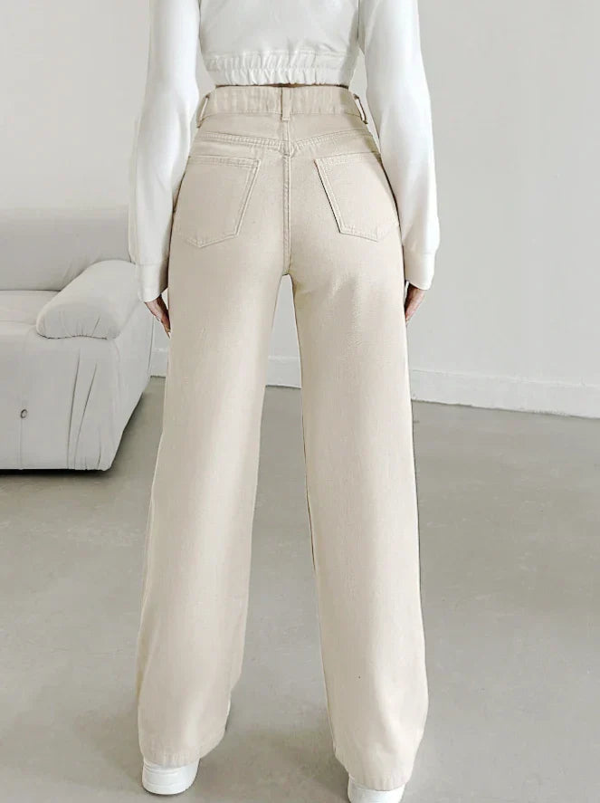 Samantha | Women's High Waist Straight Leg Pants Luvy Boutique