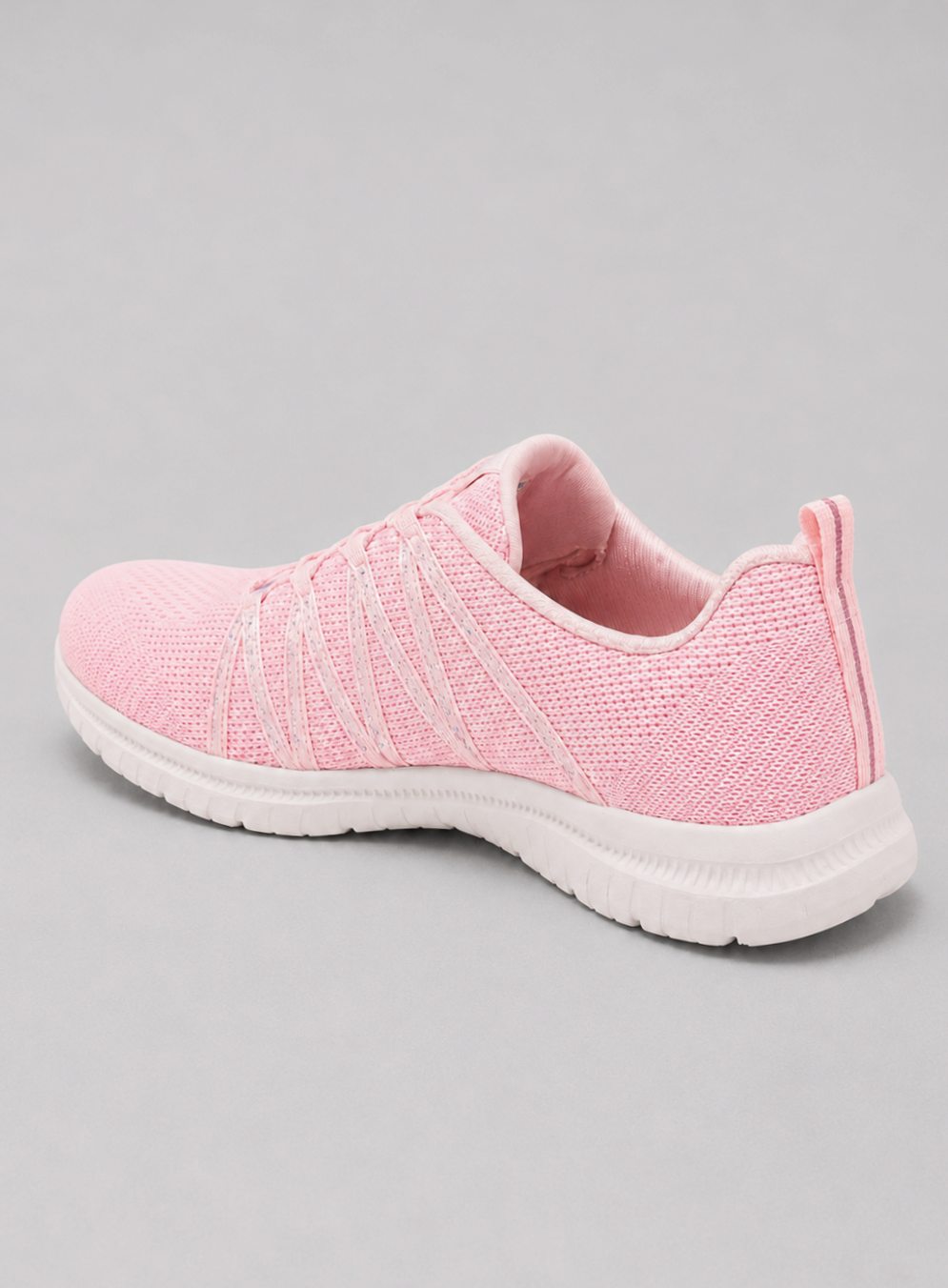 Women's Lightweight Slip-On Knit Sneakers Sparkle Walking Boots