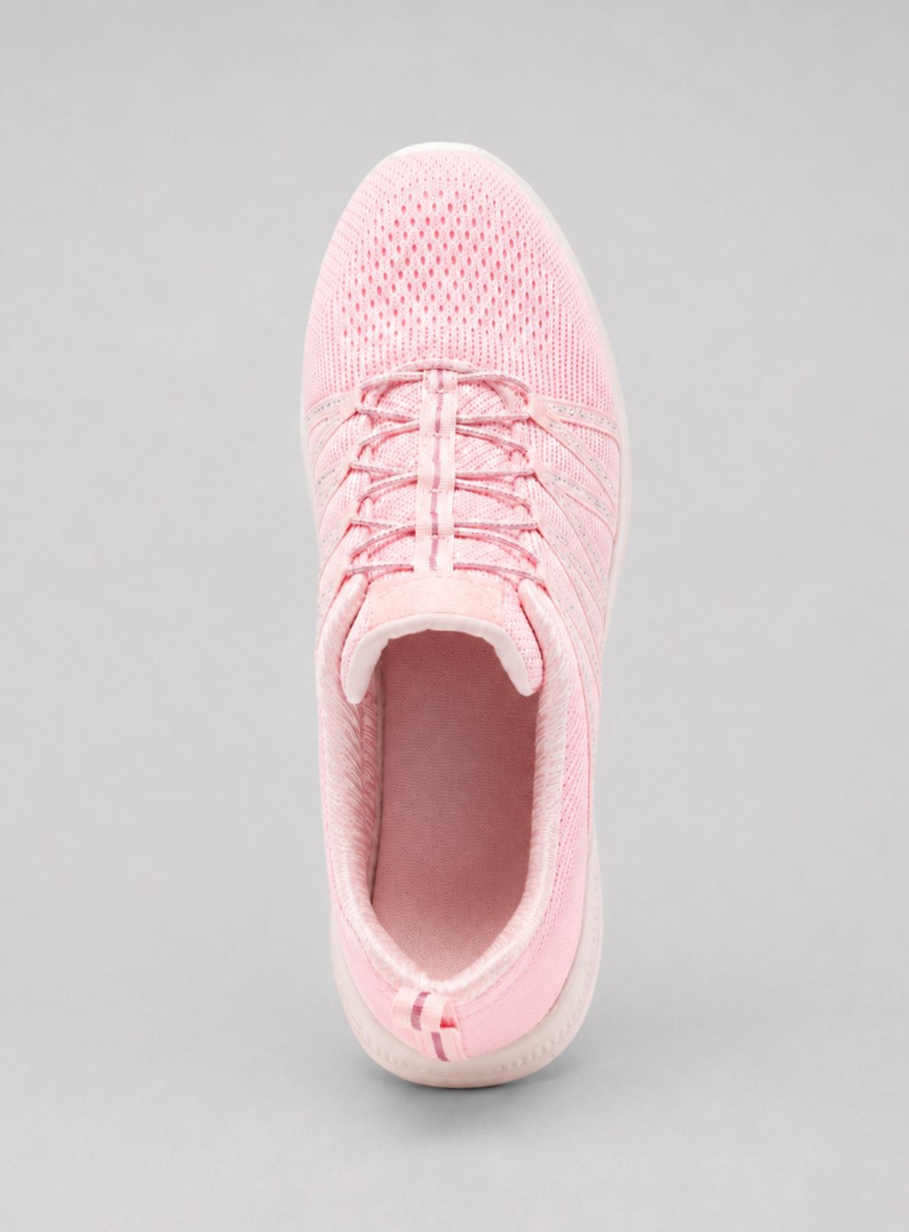 Women's Lightweight Slip-On Knit Sneakers Sparkle Walking Boots