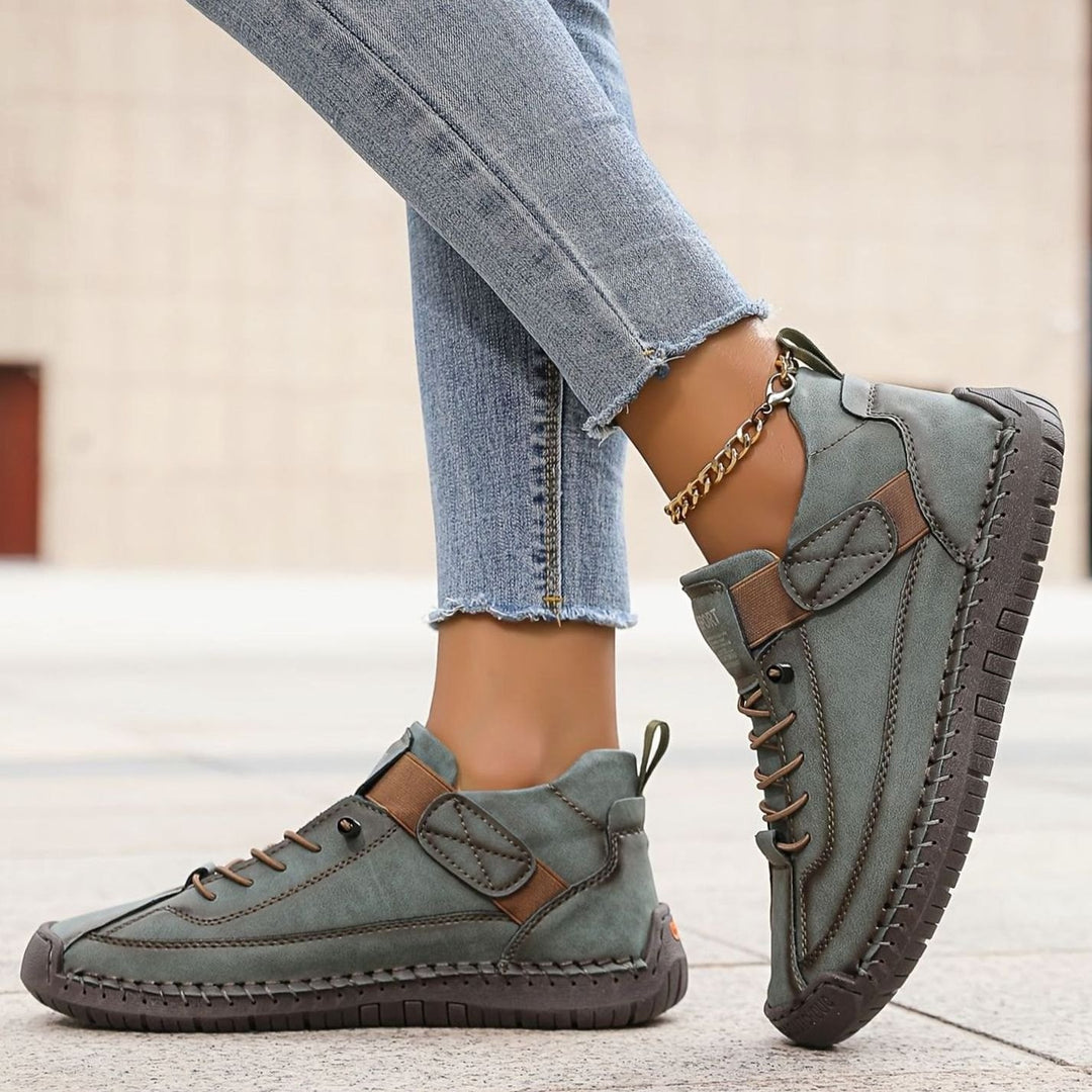 Women's Orthopedic Lace-Up Low-Top Ankle Boots Sneakers