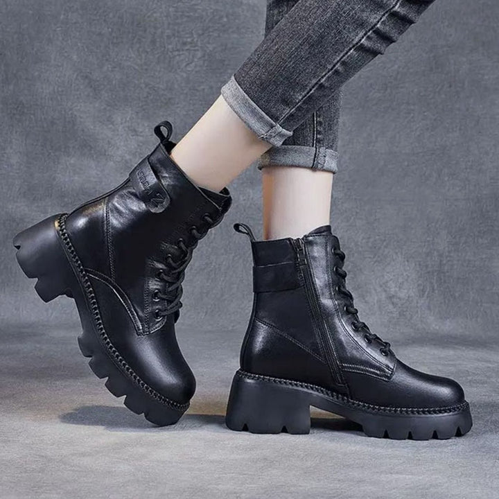 Women's Orthopedic Lace-Up Platform Ankle Boots