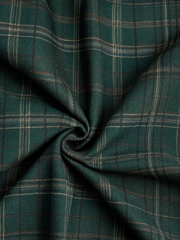 Women's Plaid Flannel Maxi Formal Dresses Long Shirtdress