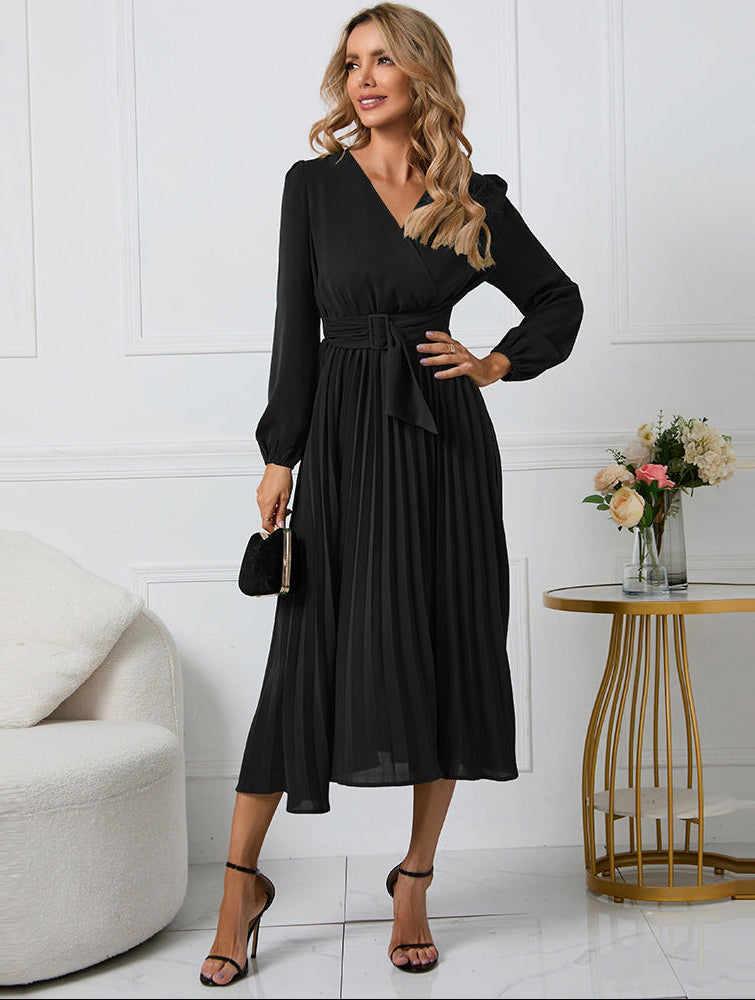 Charlotte | Women's Long Sleeve Midi Wedding Guest Dress Luvy Boutique