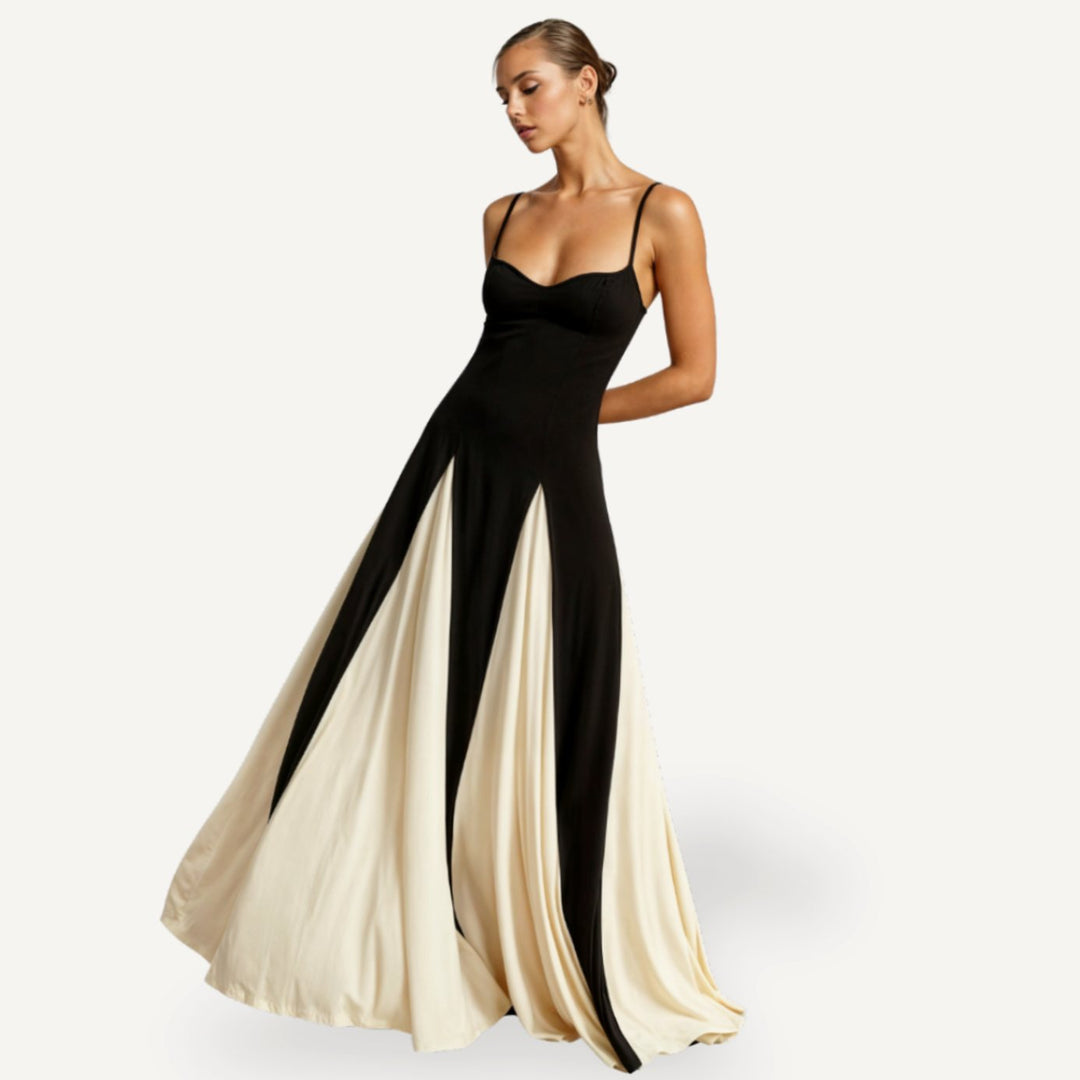 Women's Spaghetti-Strap Sweetheart-Bodice Satin Maxi Dress