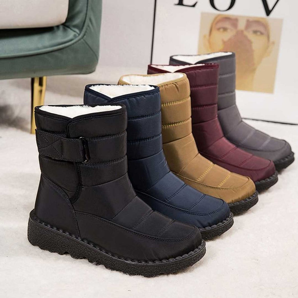 Women's Waterproof Insulated Ankle Snow Boots Winter Knee High Boots