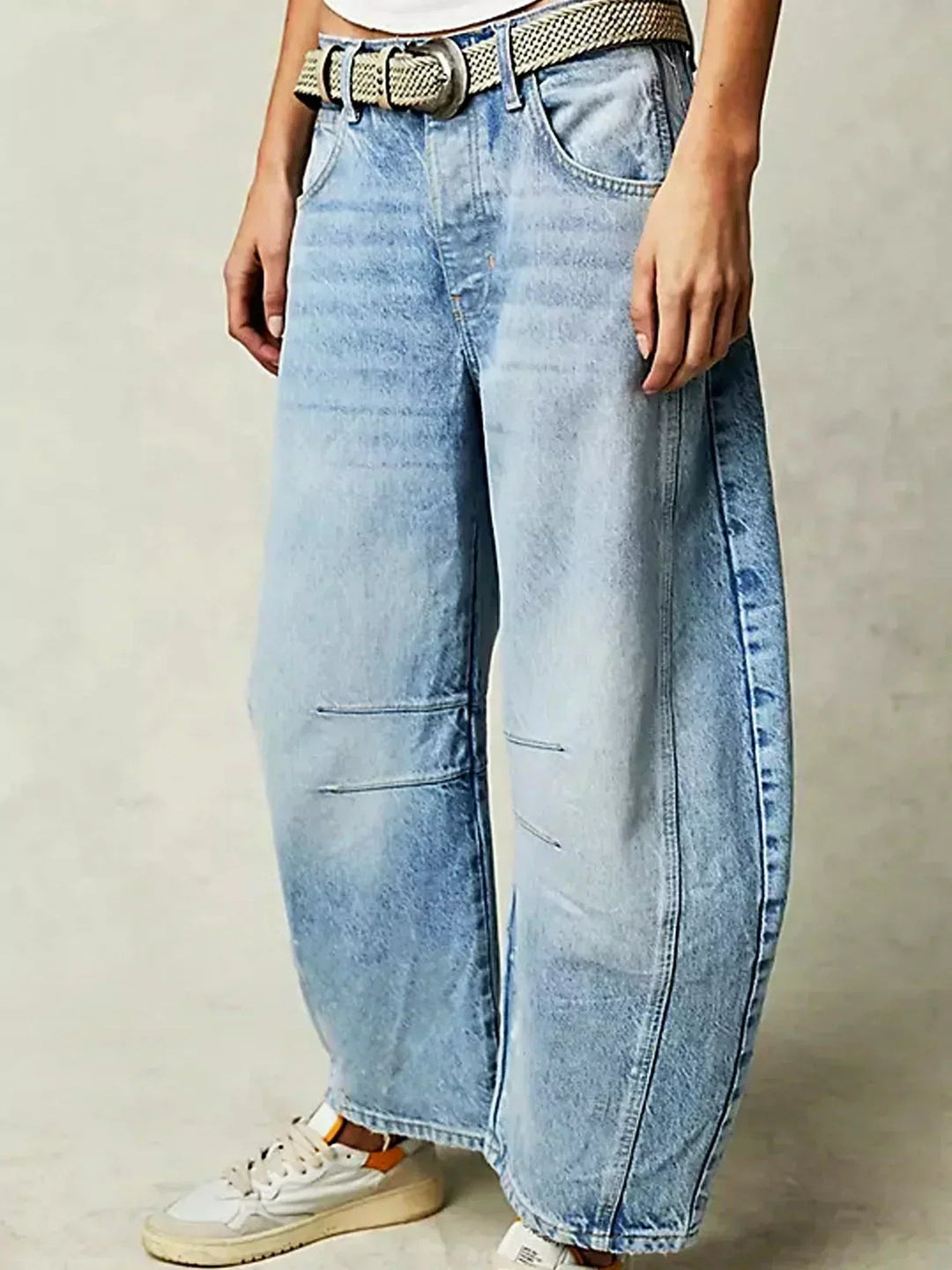 Maya | Women’s Leopard Print Wide Leg Jeans Luvy Boutique