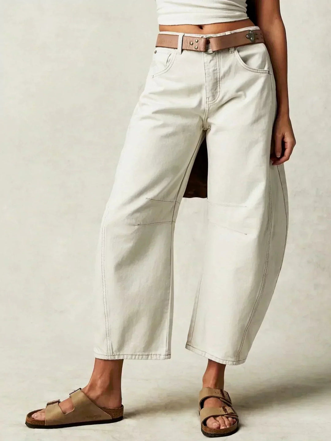 Maya | Women’s Leopard Print Wide Leg Jeans Luvy Boutique